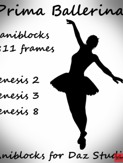 136924 动画 芭蕾舞 Prima Ballerina