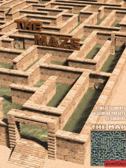 73839 场景 迷宫 The Maze - Huge Labyrinth for Daz Studio