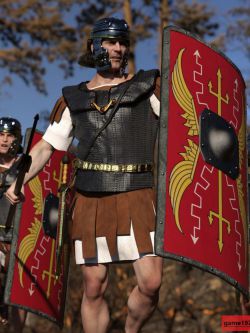 127772 服装  罗马军团 dForce Roman Legion for Genesis 8 Male