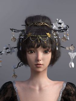 81124 头发 古代 Luoqu Hair for Genesis 8.1 Female