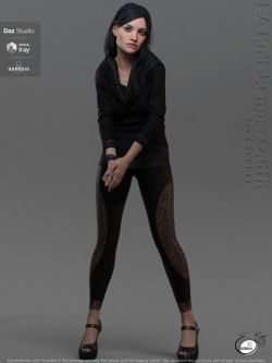 140581 服装 EA dforce Knit Jumper Outfit for Genesis 8 Female