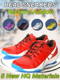 38567 鞋子 Slide3D Real Sneakers for Genesis 3 Female(s) Texture Addon