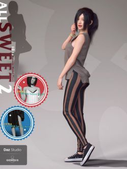 51901 模特姿态 All Sweet Fashion Poses Series 2 for Genesis 8 Female