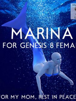 人鱼 Marina For Genesis 8 Female