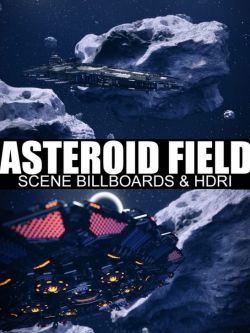 64237 场景 背景 小行星 Asteroid Field Scene Billboards and HDRI