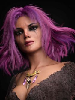 87631 头发 dForce Flightful Hair for Genesis 3, 8, and 8.1 Females