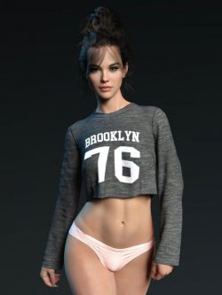 80120 服装  dForce X-Fashion Sweatshirt Set for Genesis 8 Females