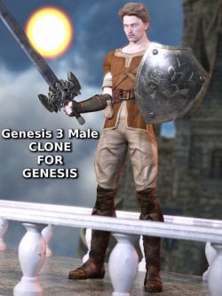 24122 工具资源 G3M转GM Genesis 3 Male Clone for Genesis