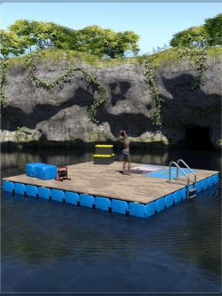 69659 场景 道具 筏子和泻湖 Easy Environments: Raft & Lagoon