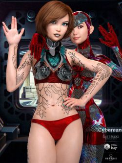 52795 人物 Cyberean Character and Bodysuit for Genesis 8 Female