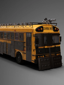 70913 道具 车辆 僵尸巴士 FG Zombie Bus