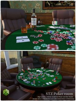 138511 场景 扑克室 STZ Poker room