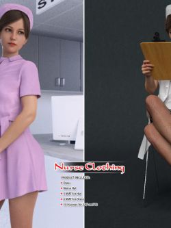 141212 服装 护士服  dForce Nurse Clothing and poses for G8F