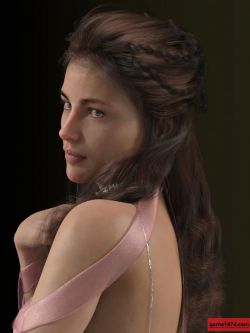 73987 头发 dForce Rose De Mai Hair for Genesis 3 and 8 Females