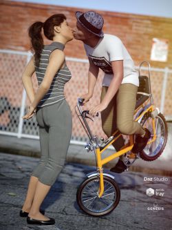 53189 姿态 Love on 2 Wheels Poses for Genesis 8