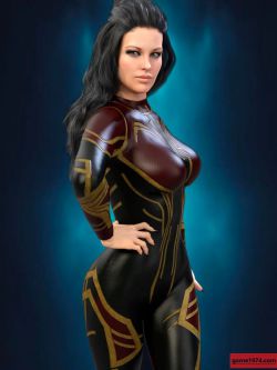 48979 服装 科幻  X-Fashion Sci Bodysuit for Genesis 8 Female(s)