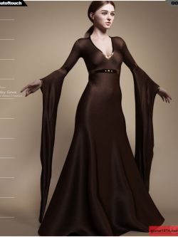 126660 服装 礼服 dForce May Gown for Genesis 8 Females