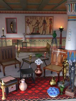 87841 道具 古埃及家具 Ancient Egyptian Furniture