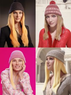 87189 头发 dForce Beanie Hair for Genesis 8 and 8.1 Females