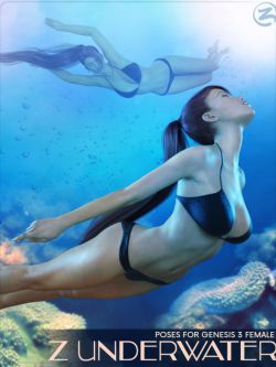 44207 游泳姿势 Z Underwater - Swimming Poses for Genesis 3 Female