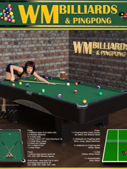 141583 道具 台球和乒乓球 WM Billiards & PingPong