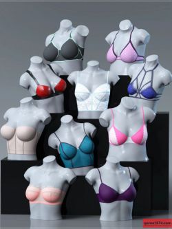 81710 服装 文胸 Easy Bras for Genesis 8 and 8.1 Females