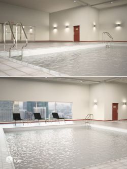 52127 场景 室内游泳池 Hotel Indoor Pool