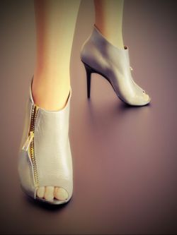 37807 鞋子 Zipper Ankle Boots for Genesis 3 Female