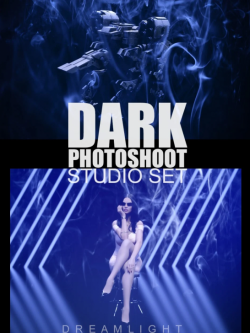 68981 灯光资源 Dark Photoshoot Studio Set
