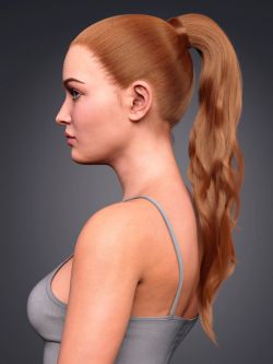 82319 头发 高马尾辫 High Ponytail for Genesis 8 and 8.1 Females