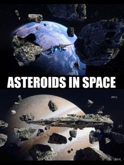 83955 道具 太空中的小行星  Asteroids In Space