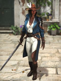 93137 服装 火枪手服装 XI Musketeer Outfit for Genesis 9