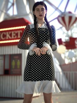 88687 服装 dForce Venice Dress for Genesis 9, 8, and 8.1