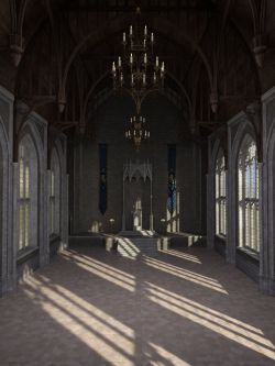 79829 场景 道具 哥特式王宫 Gothic Throne Room