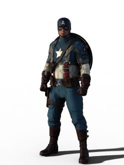 人物 MCU Captain America The First Avenger Outfit for G8M