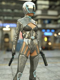 84954 科幻盔甲 Sci-fi Rebel Rider Outfit for Genesis 8.1 Females Bundle