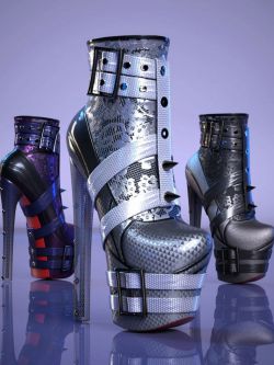 88370 鞋子纹理 HM Almira Boots Add-On Textures