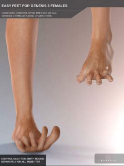 44267 脚部（脚趾）姿态 Easy Feet for Genesis 3 Female