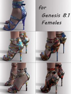 80942 鞋子 Shoes Remake for Genesis 8.1 Females Pack