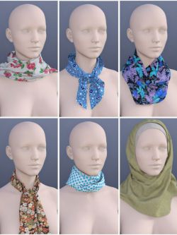 31761 服装 围巾 Scarves for Genesis 3 Female