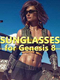 52225 首饰 太阳镜 Sunglasses for Genesis 8