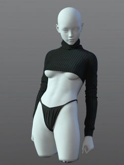 99702 服装 性感 SPR Naked Navel Leisure Suit for Genesis 9