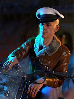 88162 飞行员夹克和帽子 Bomber Jacket and Cap for Genesis 8 and 8.1 Males