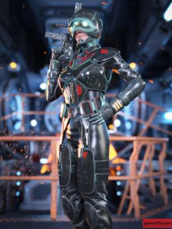 81266 服装 科幻盔甲 Sci-Fi Heavy Armor for Genesis 8.1 Females