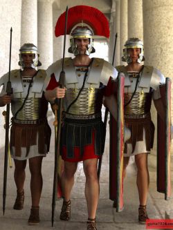 135172 服装 罗马军团  dForce Classic Roman Armor for Genesis 8 Male