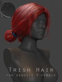 头发 Trish Hair for Genesis 3 Female by kayleyss