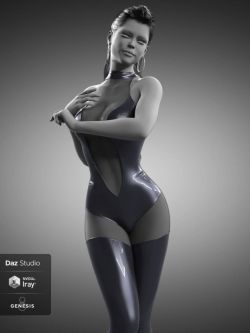 83852 服装 性感紧身连衣裤 Sexy Bodysuit for Genesis 8 and Genesis 8....