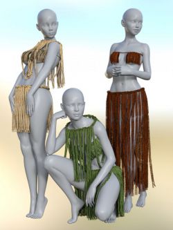 139152 服装 草绳服装  dForce Grass Cord Outfits for Genesis 8 Female