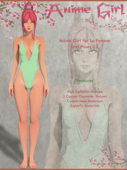150477 人物纹理 Anime Girl for La Femme and Poser 12