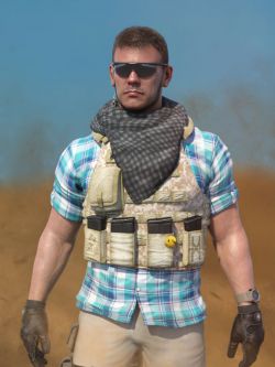 66855 服装 佣兵装束 Mercenary Outfit for Dain 8 and Genesis 8 Male(s)